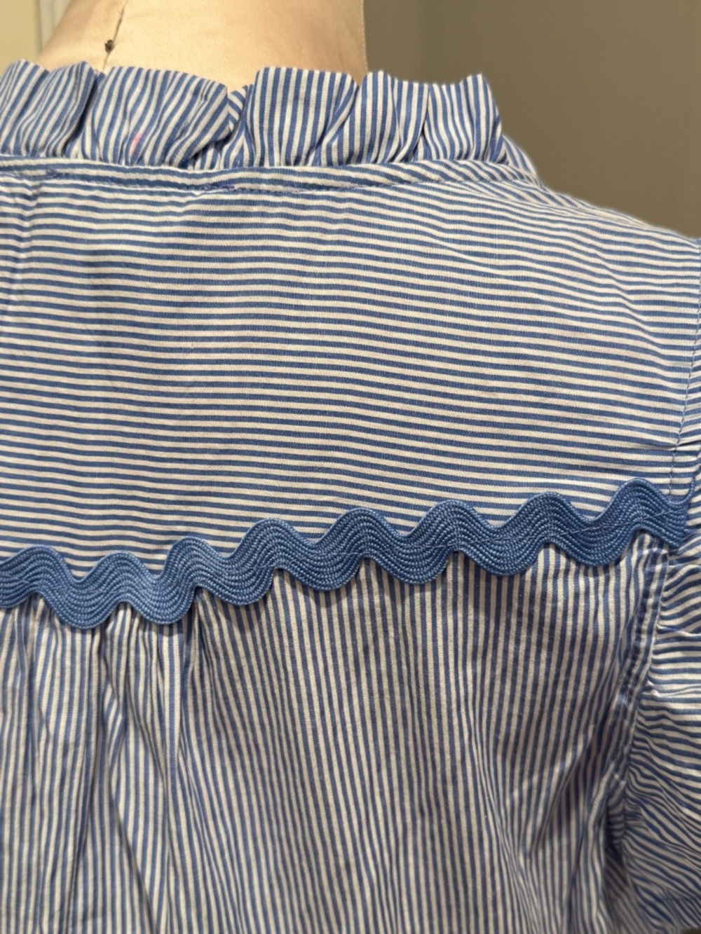 Umgee Blue and White Striped Mini Dress - Picture 6 of 11